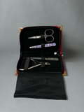 Mini Kit Manucure 4 Pièces – Trousse Rouge Élégante